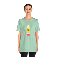 Emoji TEACHER PENCIL- Graphic Unisex Jersey Short Sleeve Tee
