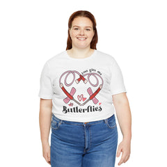 Phlebotomist Heart Butterflies Tee