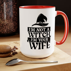 Princess Bride Quote Mug,I'm Not A Witch I'm Your Wife,Valerie,Carol Kane fan,80s Movie Quote,romcom mug,movie lover gift,comedy movie mug,