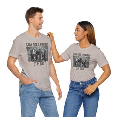 The Outsiders Shirt, Front and Back Images, Greasers Characters Shirt, Unisex Jersey Short Sleeve Tee