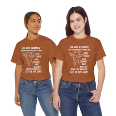 Clumsy Funny Goat Graphic Tee | Unisex Heavy Cotton Tee | Great Gift for Animal Lovers, Birthdays, Casual Wear, Humorous Gifts, Everyday Style