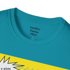 GET ME A PIZZA Cat Pop Art Unisex Softstyle T Shirt  For the Feline or Pizza Lover in all of us.