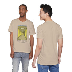 Do Not Question The Hallway T-Shirt — Retro Yellow Corridor Graphic Tee