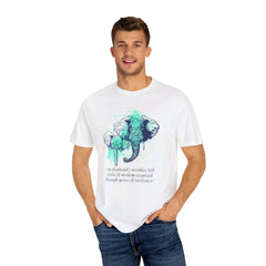 Elephants Graphic  Garment-Dyed T-shirt