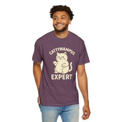Cattywampus Expert T-Shirt | Funny Cat Tee, Gift for Cat Lovers, Cute Pet Shirt, Casual Wear, Unisex Apparel