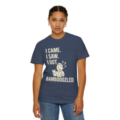 Funny Unisex Garment-Dyed T-Shirt, Bamboozled Shirt, Humorous Tee, Gift for Him/Her, Quirky Casual Wear