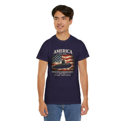 America 250th Submarine 125th Flag T-Shirt — Vintage USA Military Tee