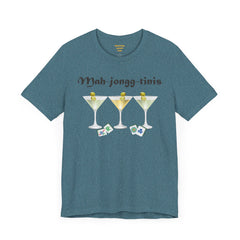 Mah-jongg-tinis  / Mahjong Martini graphics  / Unisex Jersey Short Sleeve Tee /  See Our Matching Tote Bags and Coffee Mugs