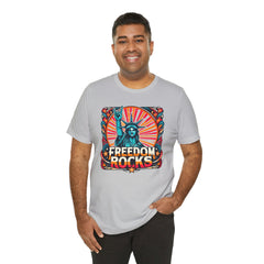 July 4th Statue Of Liberty Freedom - Graphic Unisex Short Sleeve Tee