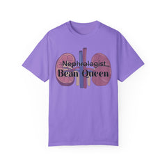 Nephrologist Bean Queen, Graphic Unisex Garment-Dyed T-shirt