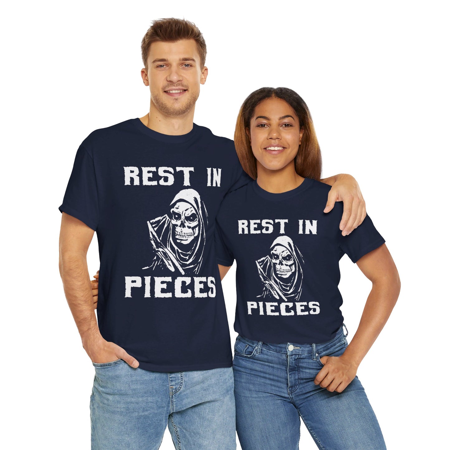 REST IN PIECES Ghoul Graphic, Unisex Heavy Cotton Tee