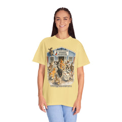 Front Graphic "Who Let the Cats Out?" Baldwin Harbor Animal Hospital Cute Vet Clinic T Shirt