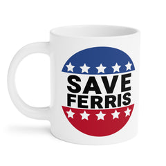 SAVE FERRIS Mug,Ferris Beuller,Movie Quote,Unique Gift,Gift for him,Gift for Her,80s Movie,80s movie memorabilia,retro film mug,Chicago gift