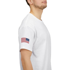 SUBMARINER RED Friday T Shirt with Fouled Anchor, American Flag, FBM / Boomer Silhouette. Remember Everyone Deployed, Dolphins