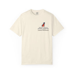 Lauren McGowan Front Logo Back Graphic Baldwin Harbor Animal Hospital "Who Let the Dogs Out?" Tee