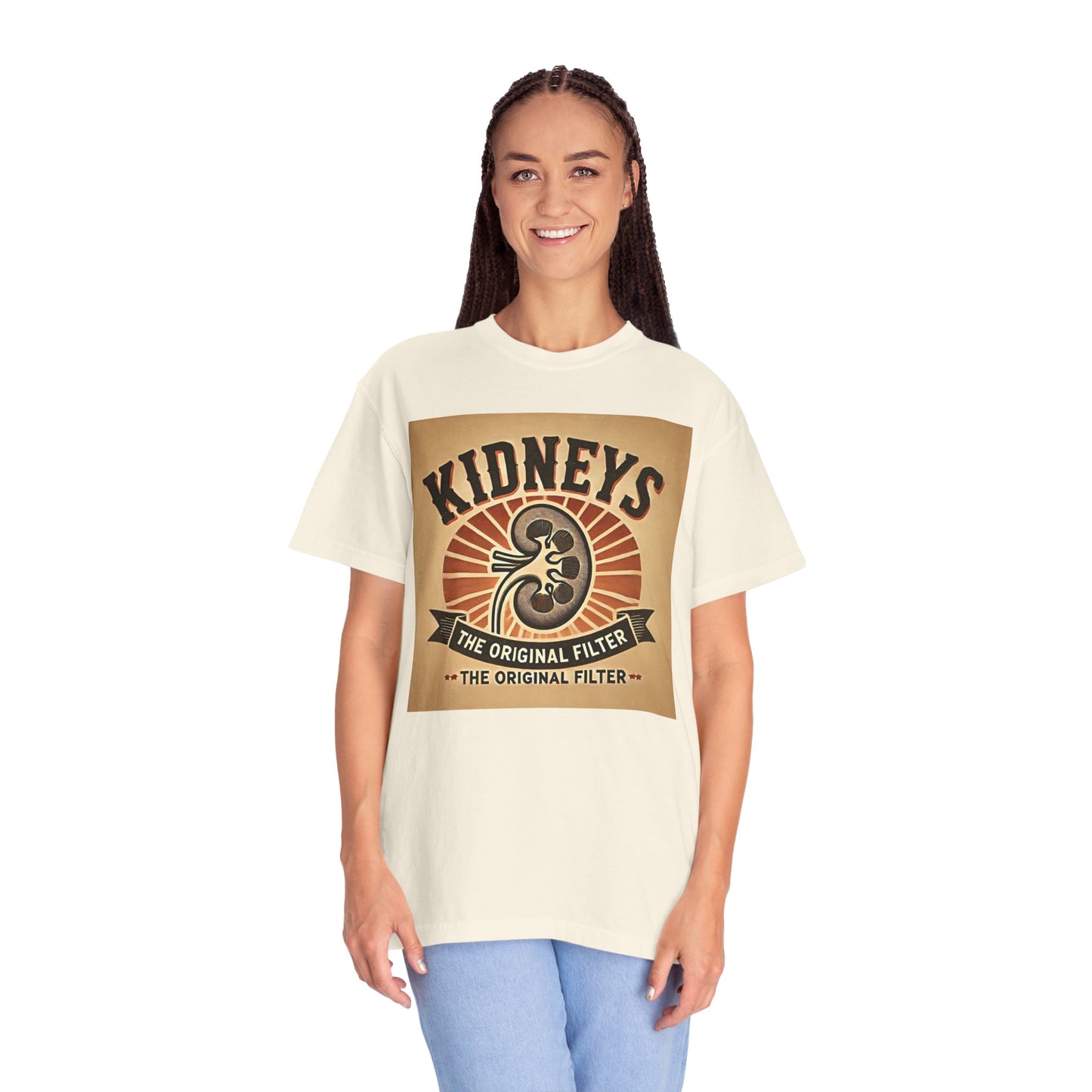 Kidneys The Original Filter, Graphic Unisex Garment-Dyed T-shirt