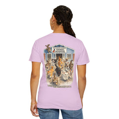 Lauren McGowan Front Logo Back Graphic Baldwin Harbor Animal Hospital "Who Let the Cats Out?" T Shirt