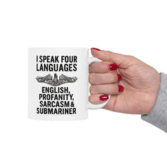Submarine Enlisted Language Lover Ceramic Mug | Navy Submarine Coffee Cup