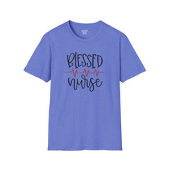 Blessed Nurse - Unisex Softstyle T-Shirt | Nurse Awareness, Medical Wear, Gift For Her, Scrubs Tee, Medical Staff Gift, Registered Nurse, RN
