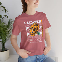 Flower Power Tee - Unisex Jersey Short Sleeve Tee