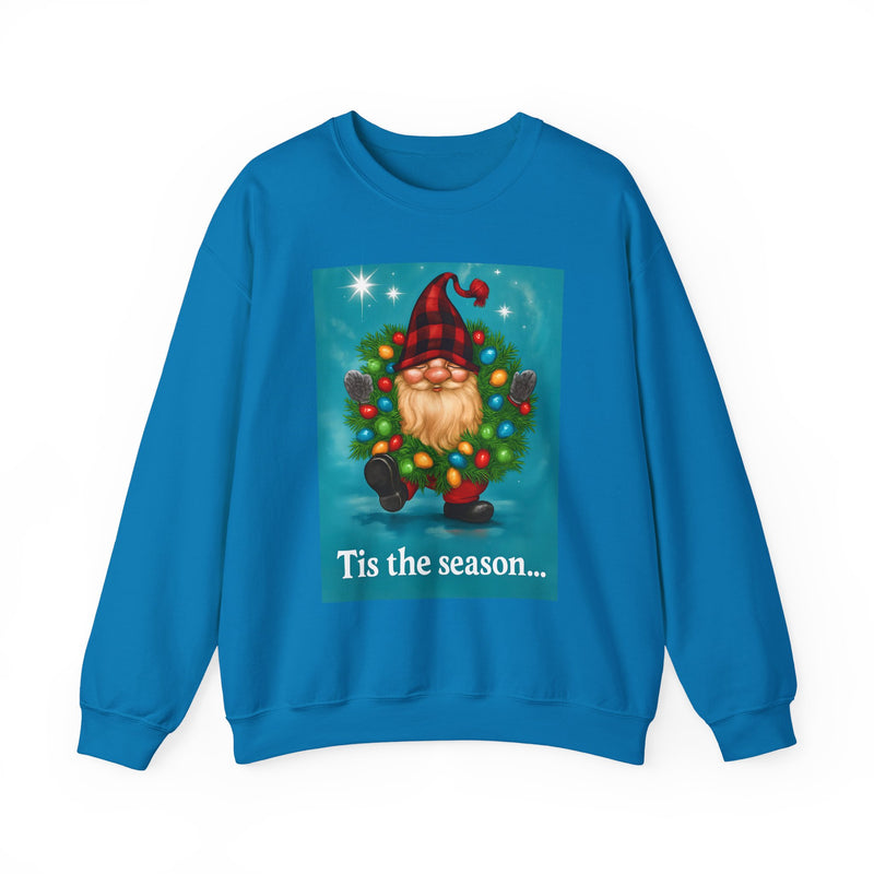 Festive Gnome Sweatshirt - 'Tis the Season Crewneck