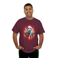 Fiery Fire Ghost - Graphic Unisex Heavy Cotton Tee