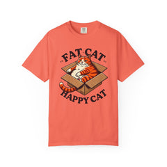 Fat Cat Happy Cat Graphic T-Shirt — Garment-Dyed Unisex Tee