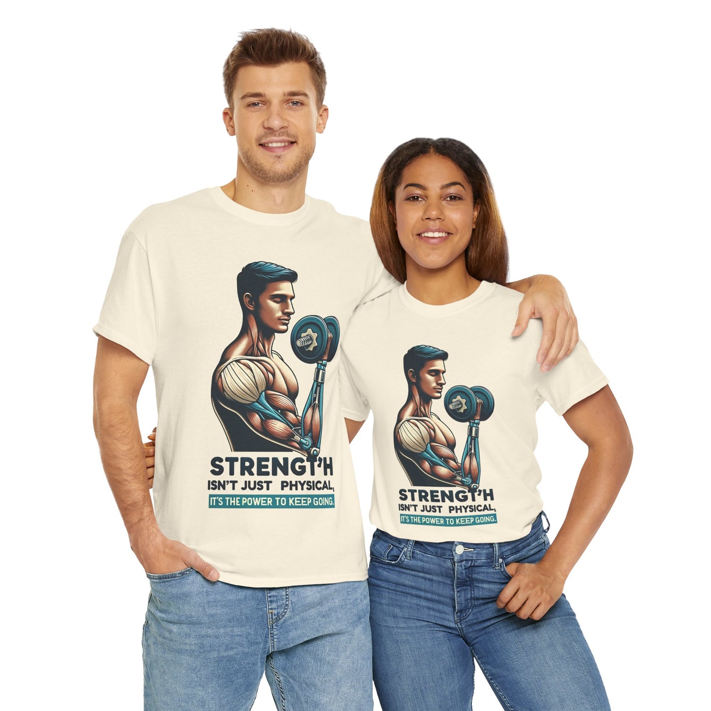 Amputee Strength Isn't Just Physical  - Unisex Heavy Cotton Tee