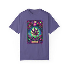 TAROT CARD WEED T Shirt, Vintage Style tee, Marijuana Leaf Graphic Tee, Weed Lover, Smoke Cannabis tee, Relaxed Fit tee, Stoner Lifestyle