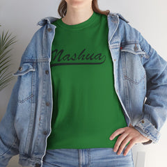 Nashua Unisex Heavy Cotton Tee - Retro Dunder Mifflin Design for Nostalgic Fans