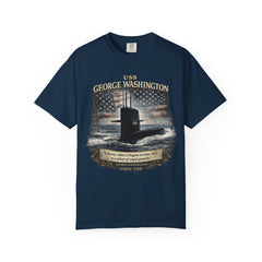 USS George Washington SSBN 598 Submarine T-Shirt with a quote from its namesake