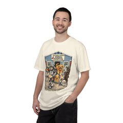 Front Graphic "Who Let the Dogs Out?" Baldwin Harbor Animal Hospital Cute Vet Clinic T Shirt