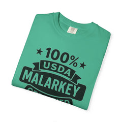 100% USDA Malarkey Certified T-Shirt, Funny Tee, Gift for Farmers, Humorous Apparel, Casual Wear, Agricultural Humor