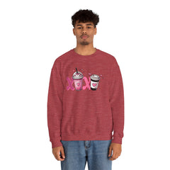 Woman's Love Coffee Valentine -  Unisex Heavy Blend™ Crewneck Sweatshirt