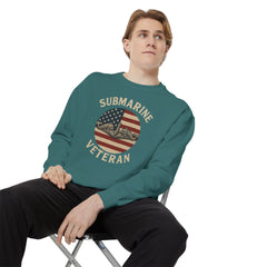 Vintage Submarine Veteran Sweatshirt, Unisex Crewneck, Comfortable Casual Wear, Perfect Gift for Veterans, Military Appreciation