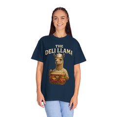 Funny Deli Llama Unisex T-Shirt - Perfect for Foodies and Animal Lovers