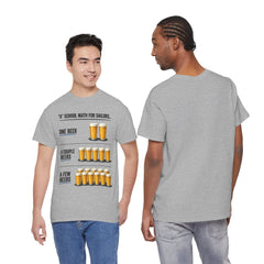 T-Shirt -  "A" School Math for Sailors Funny Beer Graphic Tee