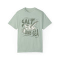 Sea Turtle, Salt And Sea -  Graphic Unisex Garment-Dyed T-shirt