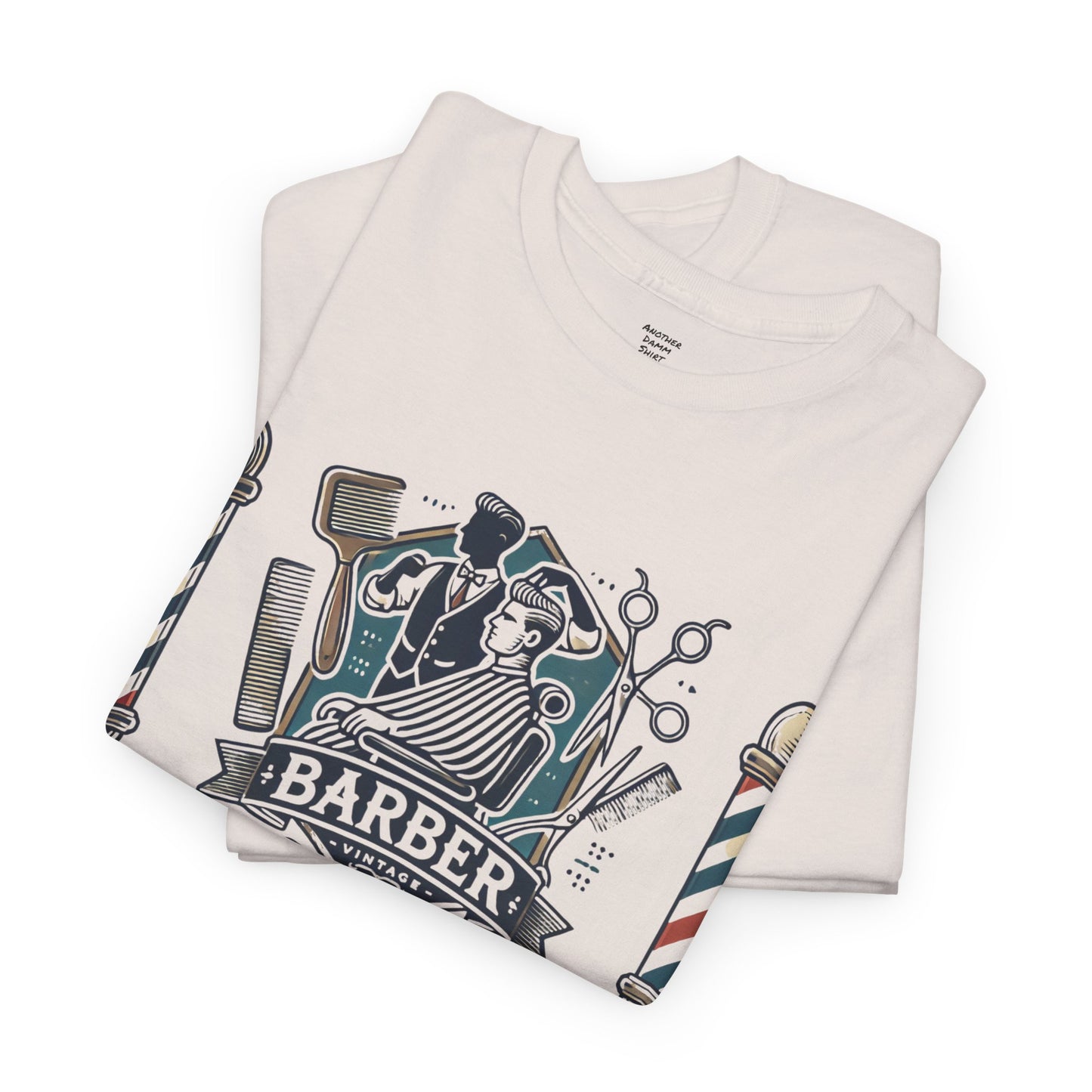 Vintage Barber - Graphic Unisex Heavy Cotton Tee