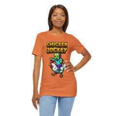 Video Game Chicken Jockey Tee - Unisex Short Sleeve T-Shirt