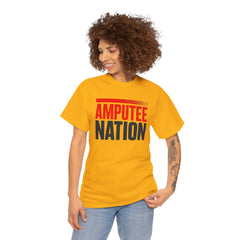Amputee Nation Unisex Heavy Cotton Tee, Support Shirt, Gift for Amputees, Awareness Apparel, Casual Comfort Wear