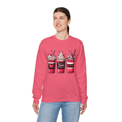 Woman's Coffee Valentine - Unisex Heavy Blend™ Crewneck Sweatshirt