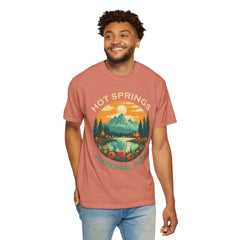 Hot Springs National Park Graphic, Comfort Colors Soft Relaxed Fit Unisex Garment-Dyed T-shirt