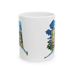 Alaska Watercolor State Mug – Travel Gift or Souvenir – 11oz or 15oz