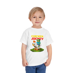 Toddler Chicken Jockey Tee - Fun Minecraft Animal T-Shirt for Kids
