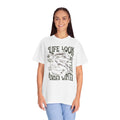 Whales, Life Look Better Under Water -  Graphic Unisex Garment-Dyed T-shirt