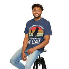 Workout & Cat Lover Unisex T-Shirt - I Just Want to Workout and Hang with My Cat