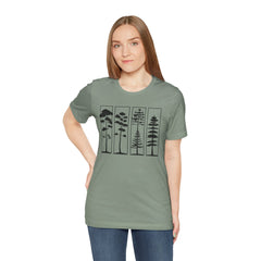 Nature-Inspired Unisex Jersey Tee, Tree Graphic T-Shirt, Eco-Friendly Fashion, Gift for Nature Lovers, Casual Wear, Outdoor Adventure