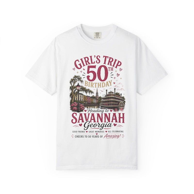 Savannah Girls' Trip 50th Birthday T-Shirt