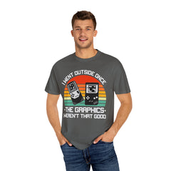 Retro Gamer Unisex T-Shirt - "I Went Outside Once"